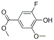 Benzoic acid, 3-fluoro-4-hydroxy-5-methoxy-, methyl ester (9CI) Structure