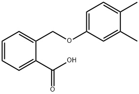 2-[(3,4-dimethylphenoxy)methyl]benzoic acid 구조식 이미지