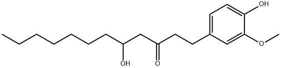 5-Hydroxy-1-(4-hydroxy-3-methoxyphenyl)-3-dodecanone Structure
