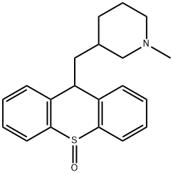 9-[(1-Methyl-3-piperidinyl)methyl]-9H-thioxanthene 10-oxide 구조식 이미지