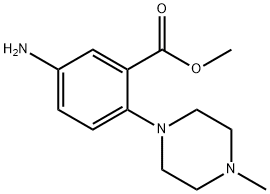 methyl 5-amino-2-(4-methylpiperazin-1-yl)benzoate Structure