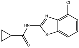 N-(4-CHLOROBENZO[D]THIAZOL-2-YL)CYCLOPROPANECARBOXAMIDE Structure