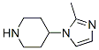 Piperidine, 4-(2-methyl-1H-imidazol-1-yl)- (9CI) Structure