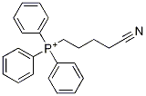 4-cyanobutyl-triphenyl-phosphanium Structure