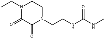 1-(2-(4-ethyl-2,3-dioxo-1-piperaziny)ethyl)-3-methylurea 구조식 이미지