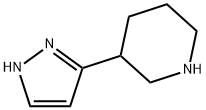 Piperidine, 3-(1H-pyrazol-3-yl)- (9CI) Structure