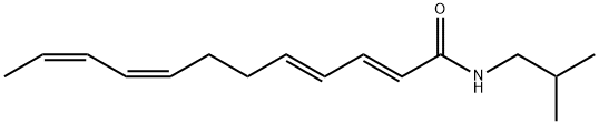 DODECA-2,4,8,10-테트라엔산ISOBUTYLAMIDE 구조식 이미지