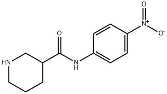PIPERIDINE-3-CARBOXYLIC ACID (4-NITRO-PHENYL)-AMIDE Structure