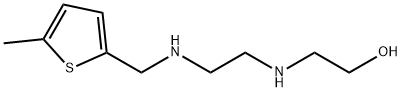 Ethanol, 2-[[2-[[(5-methyl-2-thienyl)methyl]amino]ethyl]amino]- (9CI) Structure