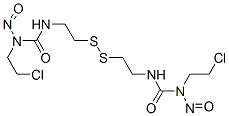 (-)-1,1'-Dithiodiethylenebis[3-(2-chloroethyl)-3-nitrosourea] Structure