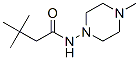 Butanamide, 3,3-dimethyl-N-(4-methyl-1-piperazinyl)- (9CI) Structure