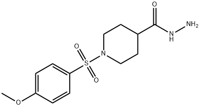 1-[(4-METHOXYPHENYL)SULFONYL]PIPERIDINE-4-CARBOHYDRAZIDE Structure