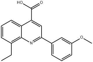 8-ethyl-2-(3-methoxyphenyl)quinoline-4-carboxylic acid Structure