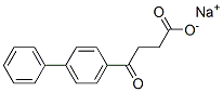 gamma-Oxo-(1,1'-biphenyl)-4-butanoic acid, sodium salt Structure