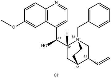 N-BENZYLQUINIDINIUM CHLORIDE 구조식 이미지