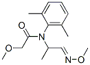 N-(2,6-디메틸페닐)-2-메톡시-N-[2-(메톡시이미노)-1-메틸에틸]아세트아미드 구조식 이미지