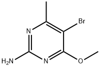 5-Bromo-4-methoxy-6-methyl-2-pyrimidinamine 구조식 이미지