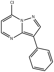 7-CHLORO-3-PHENYL-PYRAZOLO[1,5-A]PYRIMIDINE Structure