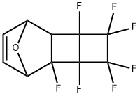 2,3,4,4,5,5,6-Heptafluoro-11-oxatetracyclo[6.2.1.02,7.03,6]undec-9-ene Structure