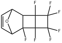 2,3,4,4,5,5,6-헵타플루오로-11-옥사테트라시클로[6.2.1.02,7.03,6]운데크-9-엔 구조식 이미지