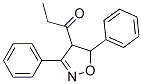 1-(4,5-Dihydro-3,5-diphenylisoxazol-4-yl)-1-propanone Structure