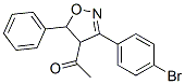 1-[3-(4-Bromophenyl)-4,5-dihydro-5-phenylisoxazol-4-yl]ethanone 구조식 이미지