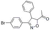 1-[3-(4-Bromophenyl)-4,5-dihydro-4-phenylisoxazol-5-yl]ethanone 구조식 이미지