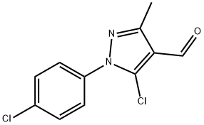 5-CHLORO-1-(4-CHLOROPHENYL)-3-METHYL-1H-PYRAZOLE-4-CARBOXALDEHYDE Structure