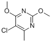 5-CHLORO-2,4-DIMETHOXY-6-METHYLPYRIMIDINE 구조식 이미지