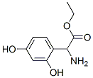 Benzeneacetic acid, alpha-amino-2,4-dihydroxy-, ethyl ester (9CI) Structure