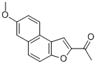 에타논,1-(7-메톡시나프토(2,1-b)푸란-2-일)- 구조식 이미지