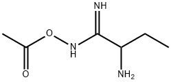 Butanimidamide,  N-(acetyloxy)-2-amino- Structure