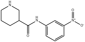 PIPERIDINE-3-CARBOXYLIC ACID (3-NITRO-PHENYL)-AMIDE 구조식 이미지