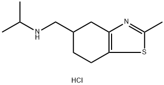 4,5,6,7-Tetrahydro-2-methyl-N-(1-methylethyl)-5-benzothiazolemethanami ne hydrochloride Structure