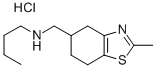 4,5,6,7-테트라하이드로-N-부틸-2-메틸-5-벤조티아졸메탄아민염산염 구조식 이미지