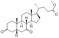 5BETA-CHOLANIC ACID 3,7-DIONE METHYL ESTER Structure