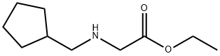 Glycine, N-(cyclopentylmethyl)-, ethyl ester (9CI) Structure