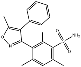 Benzenesulfonamide,  2,4,6-trimethyl-3-(5-methyl-4-phenyl-3-isoxazolyl)- 구조식 이미지