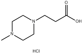 4-METHYL-1-PIPERAZINEPROPANOIC ACID HYDROCHLORIDE Structure