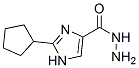 1H-Imidazole-4-carboxylicacid,2-cyclopentyl-,hydrazide(9CI) Structure