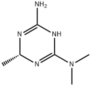 1,3,5-Triazine-2,4-diamine,1,6-dihydro-N,N,6-trimethyl-,(+)-(9CI) 구조식 이미지