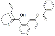 [4-[(5-ethenyl-1-azabicyclo[2.2.2]oct-7-yl)-hydroxy-methyl]quinolin-6- yl] benzoate 구조식 이미지