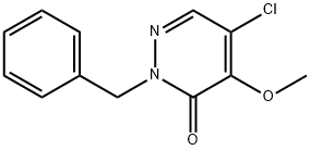 2-BENZYL-5-CHLORO-4-METHOXY-3(2H)-PYRIDAZINONE 구조식 이미지