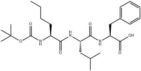 N-T-BOC-NLE-LEU-PHE 구조식 이미지