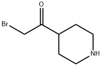 Ethanone, 2-bromo-1-(4-piperidinyl)- (9CI) Structure
