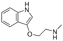 에탄올아민,2-(1H-인돌-3-일옥시)-N-메틸-(9CI) 구조식 이미지