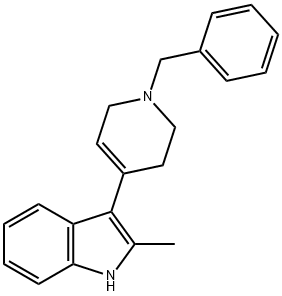 3-(1-BENZYL-1,2,3,6-TETRAHYDRO-PYRIDIN-4-YL)-2-METHYL-1H-INDOLE 구조식 이미지