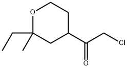 Ethanone, 2-chloro-1-(2-ethyltetrahydro-2-methyl-2H-pyran-4-yl)- (9CI) 구조식 이미지