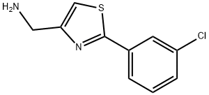 C-[2-(3-CHLORO-PHENYL)-THIAZOL-4-YL]-METHYLAMINE Structure