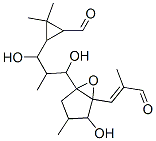 3-[1,2-Epoxy-2-[3-(2-formyl-3,3-dimethylcyclopropyl)-1,3-dihydroxy-2-methylpropyl]-5-hydroxy-4-methylcyclopentane-1-yl]-2-methylpropenal Structure